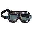 Emgo Red Baron Goggles - One size fits most/Stainless Steel