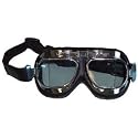 Emgo Red Baron Goggles - One size fits most/Stainless Steel
