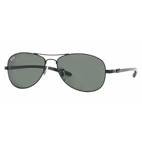 Ray-Ban RB8301 002 Black W Carbon Fiber Temp Sunglasses