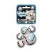 Mega Marbles - WHITE TIGER Marbles Net (1 Shooter Marble, 24 Player Marbles & 2 Display Rings)