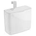 InterDesign Una Tampon Holder for Bathroom, Over Cabinet or Over Toilet Tank Storage for Feminine Hygiene Products, Sanitary Napkins - Large, White