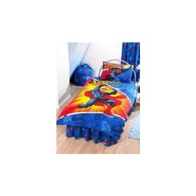 Superman animation Housse de couette et taie d'oreiller pour enfants Literie