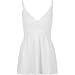 FULL TILT Smocked Babydoll Tank - White