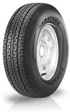 St185/80r13 Goodyear Marathon Radial Tire on 13" 5 Lug Galvanized Spoke Rim