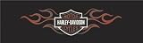 DOUBLE FLAME BAR & SHIELD 66X20 HARLEY-DAVIDSON REAR WINDOW DECAL
