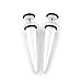 Solid White - Acrylic Fake Tapers - Cheaters - 0G Gauge - 8mm