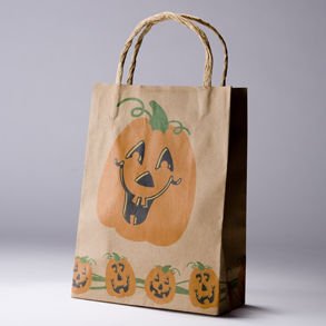 Halloween Brown Paper Gift Bag