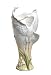 13.5 inch White Porcelain Open Wing Standing Egret Vase with Flowers