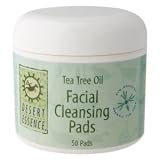 Desert Essence - Tea Tree Oil Facial Cleansing Pads, 50 pads