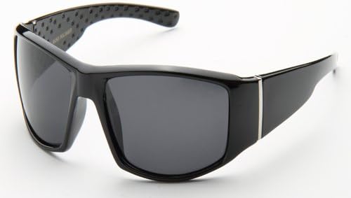 Classic Plastic Polarized Sunglasses in Black/Smoke
