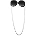 Vintage 8mm Imitation Pearl Elegant Neck Chain Eyeglasses/Sunglasses Holder, USA!, in Imitation Pearl with Gold Tone Finish