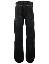 Christian Audigier Mens Dark Denim Jeans Basic Rivet Issabella 34L