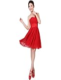 2014 Brand New Summer Bridesmaid Dress Bride Evening Party Wedding Dress(Red,XXL)