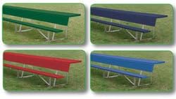 21' Player Bench W/ Shelf (colored)