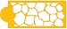 Designer Decorating Stencil Giraffe Skin, Side Measures 6