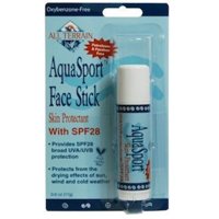 All Terrain AquaSport SPF28 Natural Sunscreen Face Stick (0.6- Ounce)(2Pack)