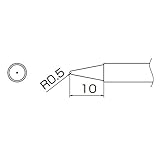 白光:こて先/0.5B型 T13-B2 000056087208