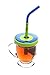 GreenPaxx Universal cup lid fits many glasses and cups 2 Pack Blue