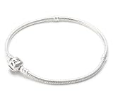 PANDORA Sterling Silver Bracelet snap clasp 590702HV-18, 7.1 inch