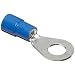 Morris Products 11400 Ring Terminal, Nylon Insulated, Blue, 6 Wire Size, 7/16" Stud Size (Pack of 100)