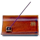 Yukari Brown Ceramic Plate - Incense Holder From Nippon Kodo