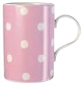 Cath Kidston Mug - Pink Spots Cedar shape