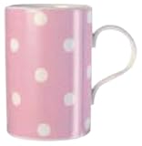Cath Kidston Mug - Pink Spots Cedar shape