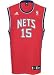 Vince Carter Jersey: adidas Red Replica #15 New Jersey Nets Jersey - XX-Large