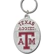 Texas A&M University Pewter Keychain NCAA