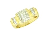 31UrZTi6e%2BL. SL160  14k Yellow Gold Mens Diamond Ring