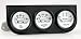 Autogage White Oil/Volt/Water Steel Console 2 1/16 in. Incl. 1/8/0.25 in. NPT Fitting...