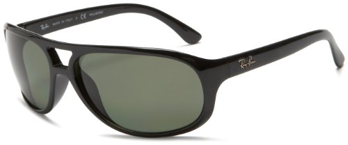 Ray-Ban RB4124P Aviator Wrap Polarized Sunglasses