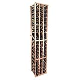 Designer Wine Rack Kit - 3 Column Individual w/Display (Redwood Dark Walnut