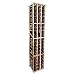 Designer Wine Rack Kit - 3 Column Individual w/Display (Redwood Dark Walnut