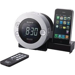 Sony ICF-C7IP Clock Radio for iPod and iPhone with Hidden Sliding Dock Tray Sony ICF-C7IP Clock Radio for iPod and iPhone with Hidden Sliding Dock Tray