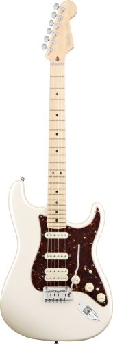 Fender American Deluxe Strat® HSS Electric Guitar, Olympic Pearl, Maple Fretboard