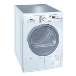 Siemens WT46E3FF Wäschetrockner, Design-Arbeitsplatte aus Sicherheitsglas