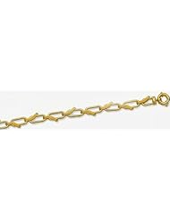 9mm 14k Fancy Hollow Bracelet 7"