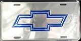 Chevy Premium Chrome License Plates Plate Tag Tags auto vehicle car front