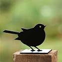 Garden Ornament, Metal Fence Post Finial - Robin, Ideal Garden Gift