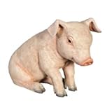 FRP　すわる子豚 / Sitting Piglet　【動物園オブジェ　アニマルオブジェ　店舗・イベ