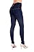 ARCO IRIS Women's High Waist Tight Denim Skinny Stretch Jeans Navy Junior