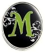 Finders Key Purse Letter M Key Chain