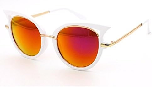 HelloKiti Star Style Large Frame Ladies Fashion Cat Eye Sunglasses (C1)
