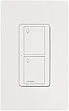 Lutron PD-5WS-DV-WH Light Switch, Caseta Wireless 5A Lighting &amp; 3A Fan RF On/Off - White