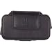 HTC OEM Matte Leather Horizontal Pouch, Black with Velveteen Lining, Leather-Wrapped Fixed Belt Clip, Magnet Clouser for HTC Touch Pro, Diamond, Fuze, Shadow 2, Dash, Wing
