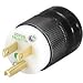 Marinco 8215 NEMA Hospital-Grade Power Plug 15A 125V Black
