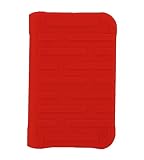 Premium Silicone Sleeve Case for Western Digital WD Passport Essential Elements Portable 2.5" Hard Drive - (Hard Drive NOT included!!), Red