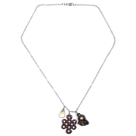14k Yellow Gold Citrine and Bronze Pearl Serpentine Pendant Necklace, 16 by Amazon.com Collection