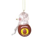 Oregon Ducks 2.5 Acrylic Basketball Snowman Holiday Ornament - NCAA College Athletics